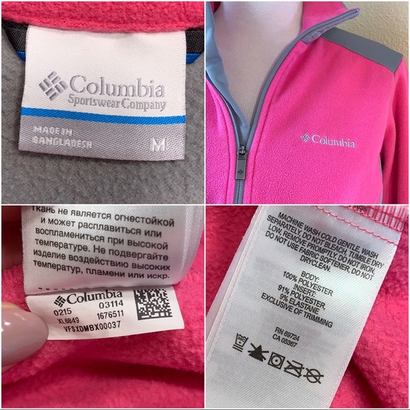Columbia Fleece Half Zip Pullover Medium - Picture 4 of 5